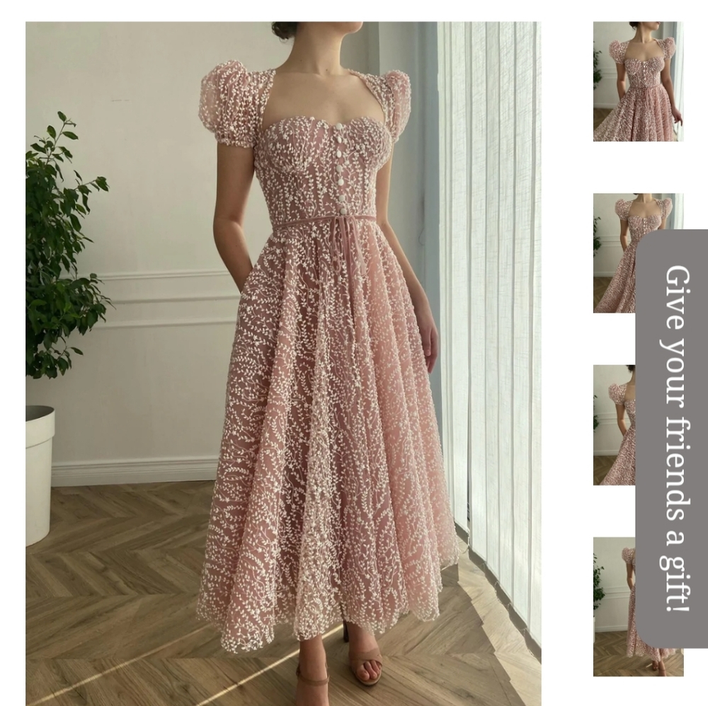 Teuta Matoshi Pink Ivy Dress